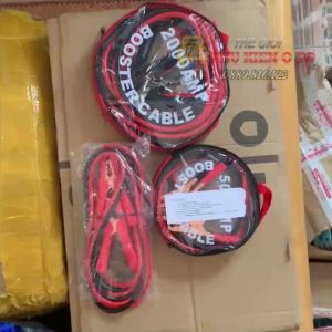 Dây Câu Bình Ắc Quy Dài 4 Mét - 2000A Lõi Đồng To Cho Xe Tải Xe Ô Tô Vỏ Chịu Nhiệt Chống Cháy