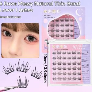 VelvetLash【Local Stock】Ultra-thin Sheet Series False Eyelashes Noglue DIY Lashes Cluster Zero Touch Feeling Segmented Lashes Natural Makeup
