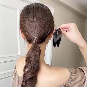 YADUN พร้อมส่ง ยางรัดผมปลอม ผมทอแพแน่น ขนาด 8cm. ยางรัดผมไหมเทียม ยางรัดผมเทียม ไหมผมเทียมแพแน่น ยางมัดผม เกรดงานคุณภาพดี