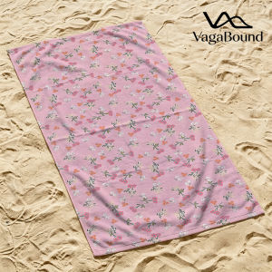 Ditsy Pink Floral Quick Drying Beach Towels Ultra Lightweight Fast-drying Super Absorbent It is a must-have item for summer