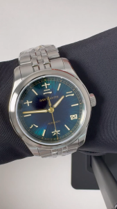 SAN MARTIN SN0144 Miyota 90S5 Automatic Sunburst Jianzhan Dial 39mm Gada Watch