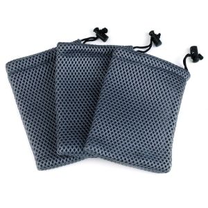 10pcs/lot Nylon Drawstring Mesh Jewelry Bag 9*13.5cm Mesh Gift Pouches For Gift Glasses Phone Jewelry Packing