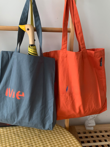 2023 Merci แรงบันดาลใจกระเป๋าผ้าแคนวาสความจุขนาดใหญ่ ผู้หญิง กระเป๋าสะพายมือถือกระเป๋าช้อปปิ้งเป็นมิตรกับสิ่งแวดล้อม ศิลปะ สไตล์