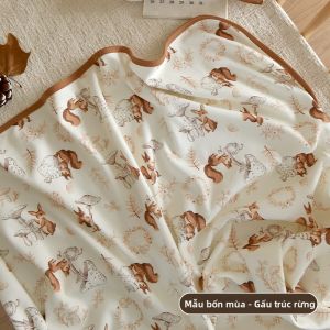 ANYOUBI | Khăn Bọc Em Bé Chất Cotton Sơ Cấp A