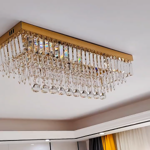 Lampu Plafon Kristal Mewah 50cm 3 warna Lampu Gantung Ruang tamu/Ruang Makan/MiniBar BR