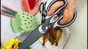 Utility Kitchen Scissors Heavy Duty Stainless Steal Kitchen Tool With Protective Cover For Chicken Vegetable BBQ