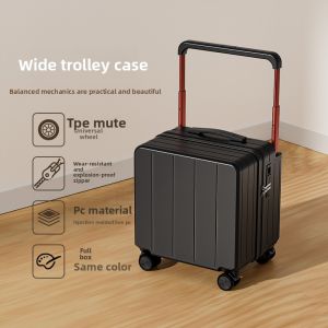 MIMANI | Carry-on Luggage Wide Trolley Secure Leather 2026 New Model