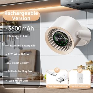 「China Plug」MUXNW | Wall-Mounted USB Charging Air Circulation Fan