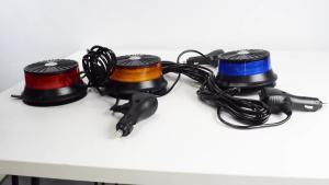 Đèn Báo Hiệu LED JALN7 12V 24V Đèn Xoay Nhấp Nháy Đèn Tín Hiệu Cho Ô Tô Xe Tải Màu Hổ Phách Đỏ Xanh Dương Lắp Đặt Trên Nóc Xe