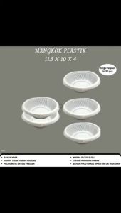 Mangkok Plastik Ukuran 5 Mangkok Mie Mangkok Baso 11.5X10X4 (Isi 50 Pcs-W.M5)