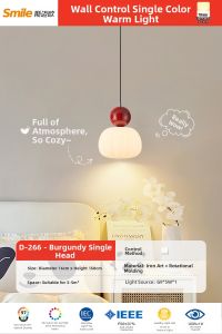 Smile | Modern Minimalist Pumpkin Style Creamy Small Chandelier