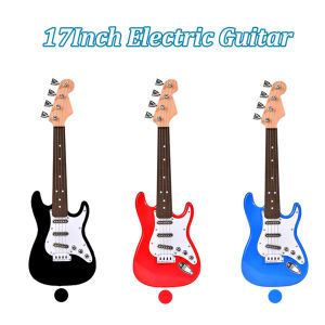 17 Inch Kids Electric Guitar Toy with LED Lights Rechargeable Battery Musical Instrument for Boys & Girls Kids Birthday Gift
