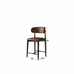 Pashaman | Elegant Soft Back Solid Wood Bar Chair