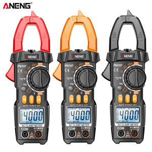 Digital Clamp Meter Multimeter 4000 Counts with LCD Screen for Precise Voltage Current and Resistance Measurement in Electrical Work