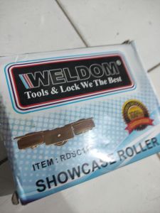 Roda Matex Kecil Weldom 1 Kardus isi 200 pcs Rel Sliding Etalase Premium Quality Show Case Roller