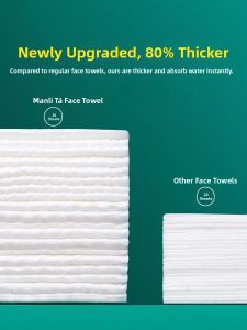 MONLEYTA | Pure Cotton Face Wash Towels Disposable Tissue Style Womens Mens Facial Cleansing Wipes Official Flagship Store