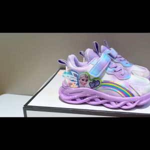 LED Light Up Sneakers for Kids: Size 25-35 & Velcro Casual Shoes