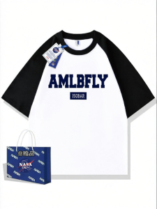 Heavyweight Cotton Raglan Loose Fit Short Sleeve T-Shirt