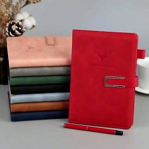 Jurnal Budget A5: Buku Catatan Aestetik & Folder Buku Kulit Sintetis