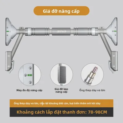 Dụng Cụ Thể Dục Trong Nhà Không Cần Đục Lỗ Thanh Pull-up Hỗ Trợ Đôi Nâng Cấp