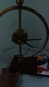 Creative clock table lamp desktop birthday gift accessory mobile smart wireless charging table lamp bedside lamp