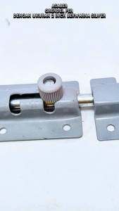 Grendel Per ASABER 2" Abu / Grendel Per Slot Pintu & Slot Jendela 2 inch ASABER Abu Abu Kuat Tahan Lama Tahan Karat