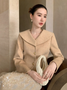 XXNING | Áo Khoác Elegance Phong Cách Pháp Vai Trễ