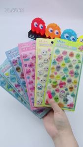 Bộ Sticker Hình Giọt Nước Hoạt Hình 3D Dễ Thương Lấp Lánh Kiểu Kẹo Dẻo Dùng Trang Trí DIY Ốp Điện Thoại Sổ Tay Làm Thủ Công Dài 17cm