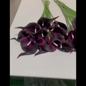 10/20PCS Artificial Flowers Calla Lily Bouquet for Bridal Fake Flower Mother Day Wedding Party Home Living Room Table Decoration