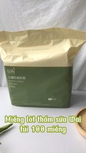 Miếng lót thấm sữa WAI siêu thấm chống tràn túi 100 miếng