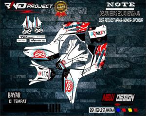 DECAL STICKER GORDON~dtracker~wr~CRF fullbody bisa request nama dan nomor