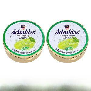 ADM Green Grape Flavor Hard Candy Iron Boxed Wedding Candy Malaysian Flavor VC Candy Casual Satisfy the Appetite Snacks