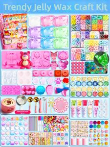 DIY Stress Relief Handmade Kit Jelly Wax Seal Stamp Set Cat Paw Mold