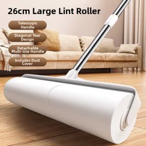 Hair & Dust Removal Sticky Roller Big Long Pole