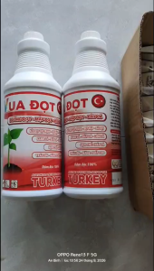VUA ĐỌT-KÉO ĐỌT CỰC MẠNH-ĐỌT MẬP-DÀY LÁ-XANH LÁ-LỚN LÁ-HẠN CHẾ CHÁY LÁ-chay 1lit pha 600l nước