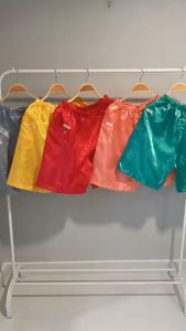 กางเกงผ้าแพรขาสั้น นิ่ม นุ่ม ลิ่น หลับสบายตลอดคืน ชุดนอนผุ้หญิง ชุดนอนผู้ชาย ชุดนอนผ้าซาติน