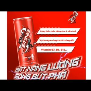 [[ CHỈ GIAO CHO ĐƠN HỎA TỐC Ở HCM ] nước tăng lực Sting hương dâu thùng 24 lon 320 Ml