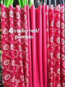 3in1 ring curtain critona cotton arcadia design(sold by pc or set)