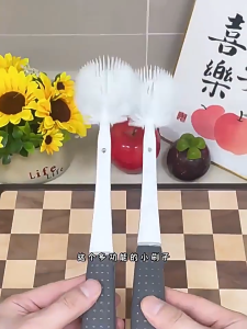 Silicone Bottle Brush Long Handheld 5 in 1 Soft Head Cleaning Brush Detachable Gap Scrubber Cleaning