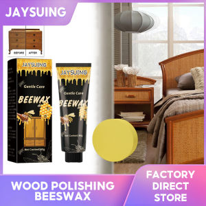 Jaysuing Wood Care Wax Solid Wood Furniture Polishing Seasoning Beeswax Polisher Waterproof Furniture Care Maintenance Beeswax Wood Seasoning Beewax Complete Solution Furniture Care Beewax Home Cleaning