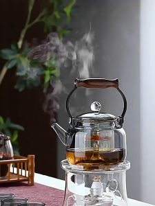 Ấm Bình Thủy Tinh Chịu Nhiệt Cao Cấp Dùng Pha Trà Dung Tích 900 ml