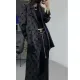 Fashionable Spring Autumn New Casual Jacket Loose Flocking Printing Style For Men Women Tailored Coat Without Collar. 