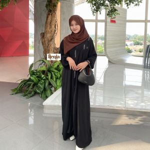 ilenia - gamis najwa payet bunga crinkle premium Swarovski