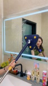 Auto Wringing Triangle Mop With Free Gift Wall Hanger 360° Degree Rotatable Self Twisting Hands Free Squeeze Flat Mop For Floor Wall Windows Wet And Dry Mop Lantai Viral 三角拖把免手洗