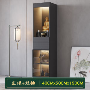 Modern Luxury Chinese Style Buddha Niche Altar Table God of Wealth Offering Table Incense Stand Cabinet Temple Altar