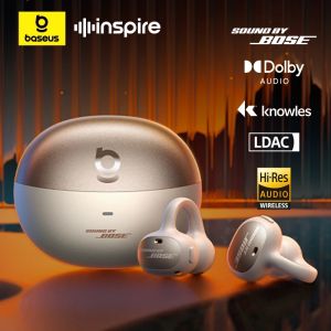 Baseus Inspire XC1 Ear Clip Wireless Earbuds Bluetooth 6.1 Hi-Res Open Earphones earrings 4-Mics Clip on ear buds Sound by Bose