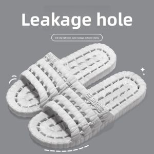 MONLEYTA | Non-Slip Bath Slippers Mens Bathroom Slippers Quick Dry Hollow Out Drainage Anti-Slip Odor Control Shower Special Indoor Slippers