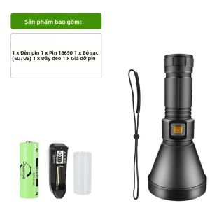 Đèn Pin Lặn Chuyên Nghiệp Mạnh Mẽ 100W Chống Nước IPX8 Dùng Cho Lặn Biển Câu Cá - Đèn LED Siêu Sáng