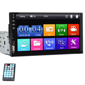 Đầu CD/DVD Ô Tô Đa Phương Tiện HIPPCRON 7 Inch 1DIN Với Màn Hình Cảm Ứng HD FM 12V Hỗ Trợ ISO Aux Bluetooth 5.1 USB Mirror Link Lắp Đặt Âm Trần Sử Dụng Được Cho Nhiều Loại Xe