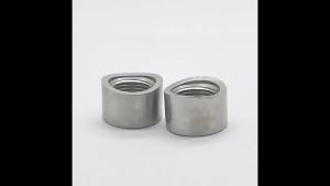[h] Factory Hot Sale Car Accessories round 304 Stainless Steel Welding Notched Base Nut M18*1.5 Thread Universal